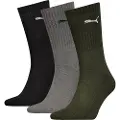 Puma Crew Sock (3-Pack) Men, Clothing, Green Combo, 35-38