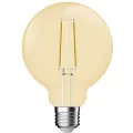 Nordlux LED pære Deco Classic Globe Ø95 mm 5,4W/825 Guld Dæmpbar E27
