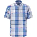 Fynch&Hatton Colorful Linen Checks Kortærmet Skjorte