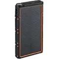 Mtp Products Vandtæt Solcellelader med Dobbelt USB - 10000mAh - Orange / Sort