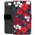 Mtp Products iPhone 7/8/SE (2020)/SE (2022) Premium Flip Cover med Pung - Vintage Blomster