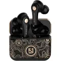 Mtp Products TS-100 Graffiti TWS Øretelefoner med Bluetooth 5.0 - Sort / Guld