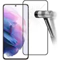 Mtp Products Full Cover Samsung Galaxy S21 5G Skærmbeskyttelse Hærdet Glas - 9H, 0.2mm - Sort