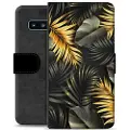 Mtp Products Samsung Galaxy S10 Premium Flip Cover med Pung - Gyldne Blade