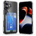 Mtp Products iPhone 16 Gennemsigtigt Cover med Kortholder