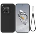 Mtp Products OnePlus 12 Liquid Silikone Cover med Strop - Sort