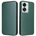 Mtp Products OnePlus Nord 2T Flip Cover - Karbonfiber - Grøn