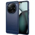 Mtp Products Xiaomi Redmi A3 Børstet TPU Cover - Karbonfiber - Blå