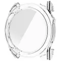 Mtp Products Garmin Fenix 8 Plastikcover med Skærmbeskyttelse Hærdet Glas - 47mm - Klar