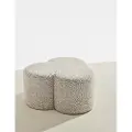 Pastill - Bodhi puf i bouclé ø 70 cm - Beige - Fodskamler & puffer - - Homeroom