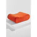 Pastill - Faye puf i velour - Orange - Fodskamler & puffer - - Homeroom
