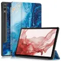 Mtp Products Samsung Galaxy Tab S9+ Tri-Fold Series Smart Folio Cover - Havbølge
