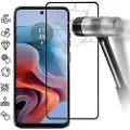 Mtp Products Motorola Moto G34 Skærmbeskyttelse Hærdet Glas - 9H - Full Fit - Sort Kant