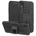 Mtp Products iPhone XR Anti-Slip Hybrid Cover med Stand - Sort