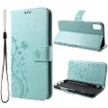 Mtp Products Butterfly Series iPhone XR Flip Cover med Pung - Cyan