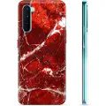 Mtp Products OnePlus Nord TPU Cover - Rød Marmor