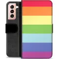 Mtp Products Samsung Galaxy S21 5G Premium Flip Cover med Pung - Pride