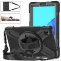 Mtp Products Samsung Galaxy Tab A7 Lite Heavy Duty 360 Cover med Håndrem - Sort