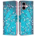 Mtp Products iPhone 16 Plus Wonder Series Pung - Hvid Blomster