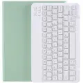 Mtp Products iPad Air 2024/2022/2020 Bluetooth-tastaturetui med Kuglepenne - Lysegrøn