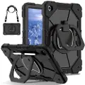 Mtp Products Samsung Galaxy Tab A9+ Heavy Duty 360 Cover med Håndrem - Sort