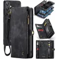 CASEME Samsung Galaxy A25 Caseme 008 2-i-1 Multifunktionel Pung - Sort