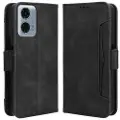 Mtp Products Motorola Moto G34 Pung Cover med Kortholder - Sort