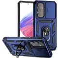 Mtp Products Samsung Galaxy A54 5G Roterende Ring Hybrid Cover med Kameraskjold - Blå