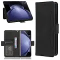 Mtp Products Samsung Galaxy Z Fold6 Pung Cover med Kortholder - Sort