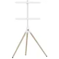 Alterzone Trio gulvstativ til 45"-65" TV, hvid & bøg 32 kg 43", 49", 55", 65" 400 x 300 mm