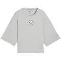 Puma x HYROX Cropped Lifestyle Tee Women, Clothing, Light Gray Heather, XL