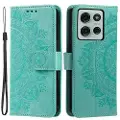 Mtp Products Motorola Moto G75 Mandala Series Etui med Pung - Grøn