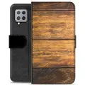 Mtp Products Samsung Galaxy A42 5G Premium Flip Cover med Pung - Træ