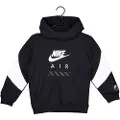 Nike Air-hættetrøje i fleece til større børn - sort