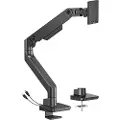 Dutzo Skærmholder til 1 skærm (op til 49") - Heavy Duty med USB A & C porte - Sort