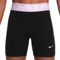 Nike Pro Dri-FIT-shorts (13 cm) til større børn (piger) - sort