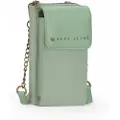 Pepe Jeans Pepe Jeanstil kvinder. 7925334 Morgan Green Mobile & Card Holder Shoulder Bag grøn (OSFA), Casual, Polyester