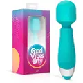 Huismerk Good Vibes Aida - vandtæt masserende vibrator (turkis)