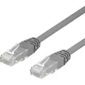Deltaco U/UTP Cat6 patchkabel 1m, grå 7340004610359 Modsvarer: N/A