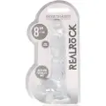 Realrock - gennemsigtig livagtig dildo - gennemsigtig (19 cm)