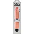 King Cock 10 Stiffy - vandtæt, naturtro vibrator (25cm) - naturlig