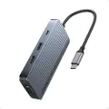 Anker USB-C Hub (8-in-1 Triple Display) - Grey