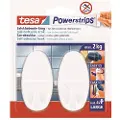 TESA Powerstrips Hooks Large Oval self-adhesive White