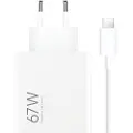 Xiaomi HyperCharge Combo 67W-oplader med USB-C-kabel - hvid