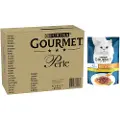 Gourmet Økonomipakke: 96 x 85 g Gourmet Perle - Ørred, Kalkun, And, Vildt