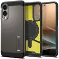 Spigen Samsung Galaxy S25 Edge Spigen Tough Armor Mag Cover - Pistolmetal