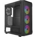 Dutzo C321 Mesh TG ARGB - Kabinet - Miditower - Sort
