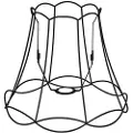 QAZQA Metal lampeskærm sort 35/29 - Granny Frame