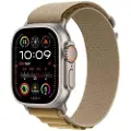Apple Watch Ultra 2 Gps + Cellular 49mm Natural Titanium Case With Tan Alpine Loop - Medium Titanium
