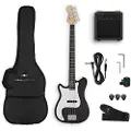 Gear4Music VISIONSTRING 3/4 Left Handed Bass Guitar Pack Black - Nearly New